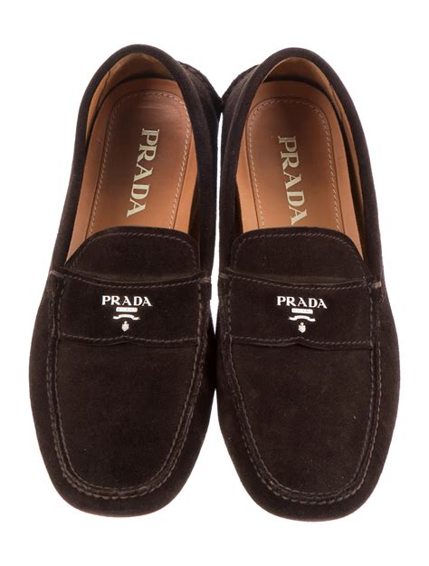 prada loafer herren|prada suede loafer.